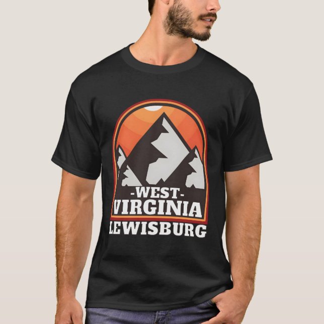 Retro Lewisburg West Virginia � Spirit of Australi T-Shirt (Front)