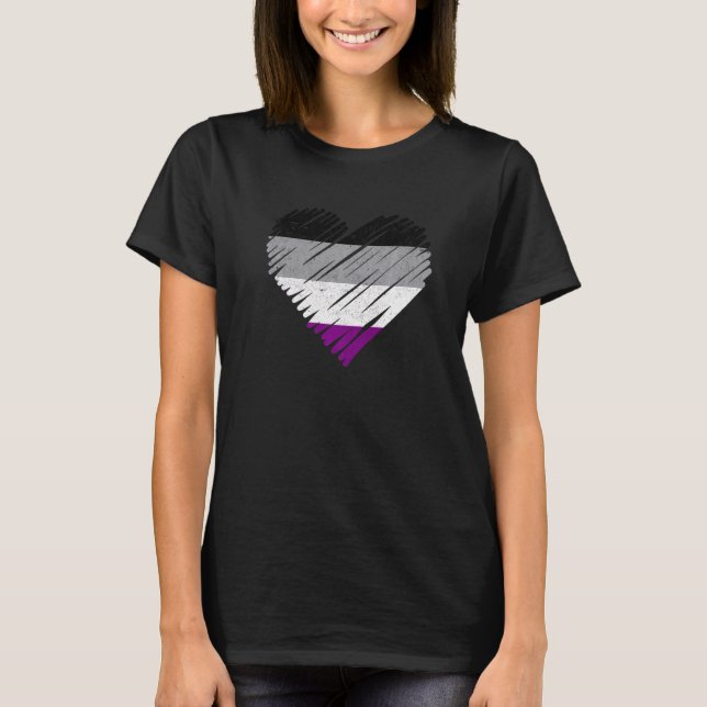 Retro Lgbtq Pride The Flag For The Asexual Communi T-Shirt (Front)