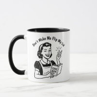 Retro Lid Flip Humour 50s Wife Gift