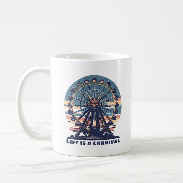Retro Life is a Carnival Coffee Mug (Left)