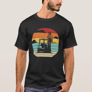 Retro Lift Truck Warehouse Driver Pro Forklift Ope T-Shirt