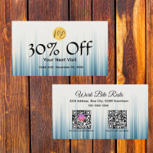 Retro Light Blue Restaurant Qr Code Menu and