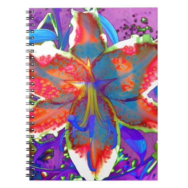 Retro Lily Notebook (Front)