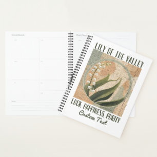Retro Lily of the Valley May Birth Month Flower Planner