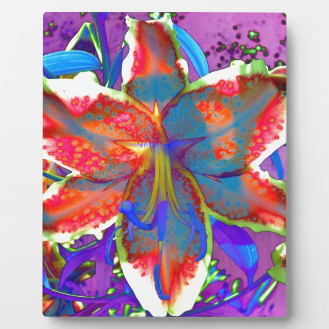 Retro Lily Plaque (Front)
