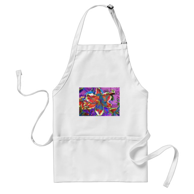 Retro Lily Standard Apron (Front)