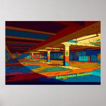 Retro Liminal Space Concept Digital Art