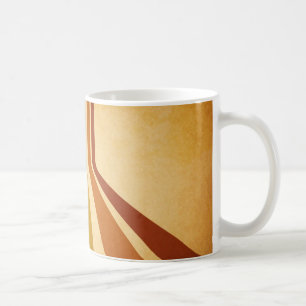 Retro lines coffee mug