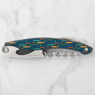 Retro Lines & Ovals Corkscrew
