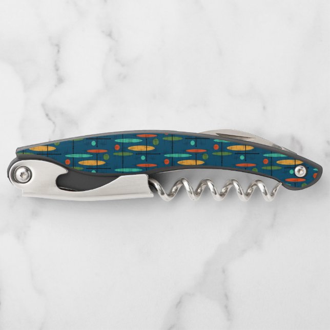 Retro Lines & Ovals Corkscrew (Front)