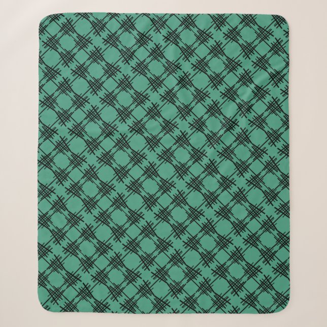 Retro Lines Sherpa Blanket (Front)