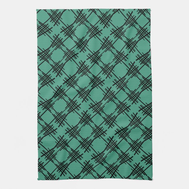 Retro Lines Tea Towel (Vertical)
