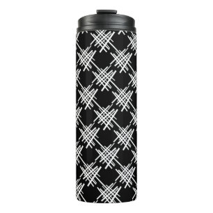 Retro Lines Thermal Tumbler