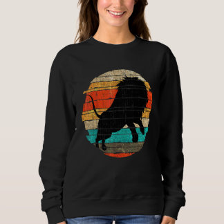 Retro Lion Africa Safari Zoo Animal Lion Sweatshirt