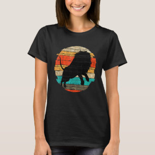 Retro Lion Africa Safari Zoo Animal Lion T-Shirt