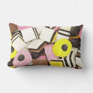 Retro Liquorice Candy Lumbar Cushion