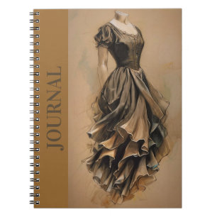 Retro Little Black Dress (LBD) Writing Journal