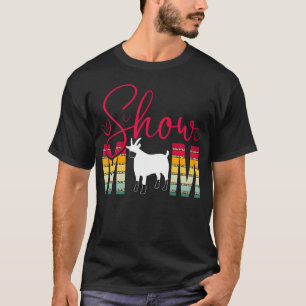 Retro Livestock Farming Rancher Show Mom Pig Fair T-Shirt