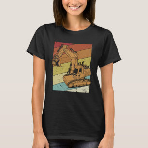 Retro Loader Backhoe Hydraulic Driver Excavator Op T-Shirt
