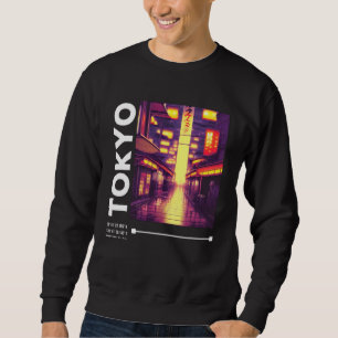 Retro Lofi Tokyo Japanese Streetwear Aesthetic Gra Sweatshirt