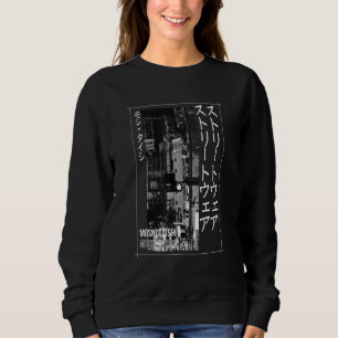 Retro Lofi Tokyo Japanese Streetwear Aesthetic Gra Sweatshirt