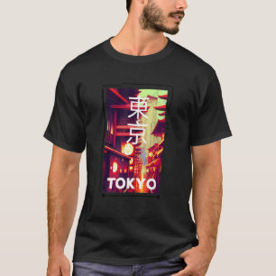 Retro Lofi Tokyo Japanese Streetwear Aesthetic Gra T-Shirt