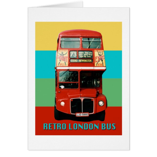 Retro London Bus Graphic (Front)