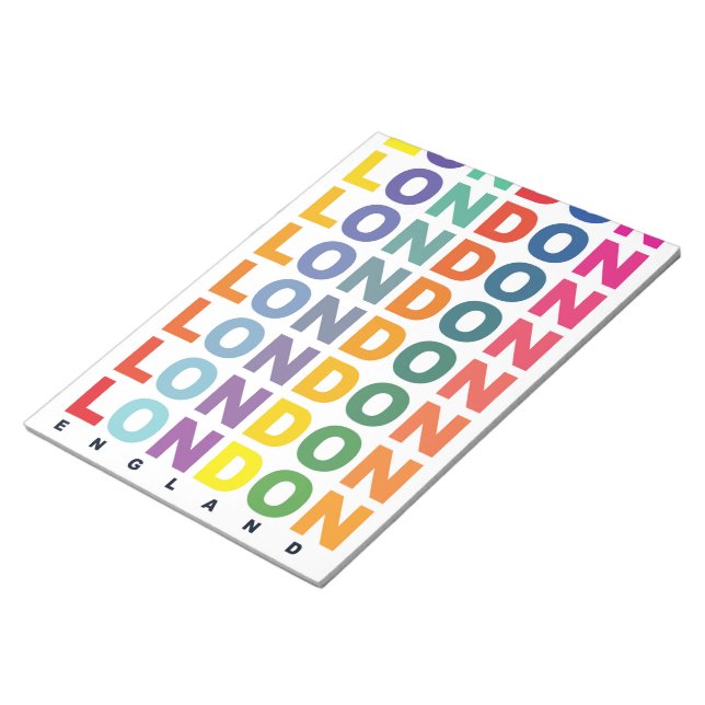Retro London England poster Notepad (Angled)