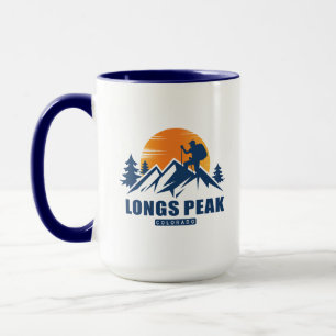 Retro Longs Peak Hike T-Shirt Mug