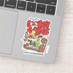 Retro LOONEY TUNES™ Bursting From TV