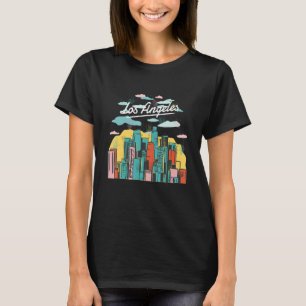 Retro Los Angeles Skyline Vintage California City T-Shirt