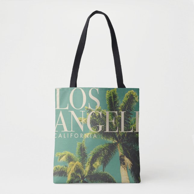 Retro Los Angeles Tote Bag (Front)