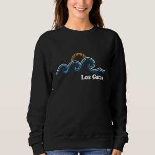 Retro Los Gatos California CA Vintage Beach Surf Sweatshirt