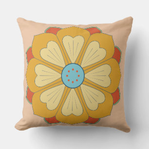 retro lotus series cushion