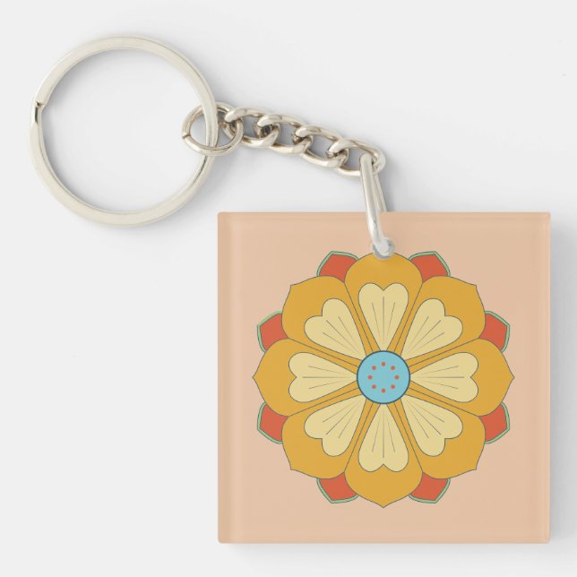 retro lotus series key ring (Front)