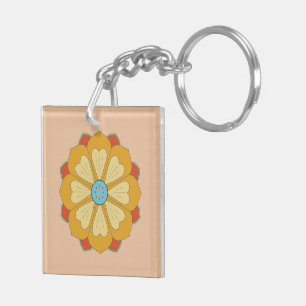 retro lotus series key ring