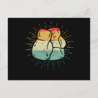 Retro Love Boxing Lover Boxer Gloves Funny