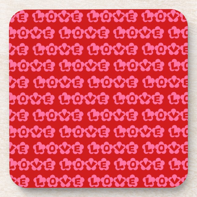 Retro LOVE Coaster (Front)