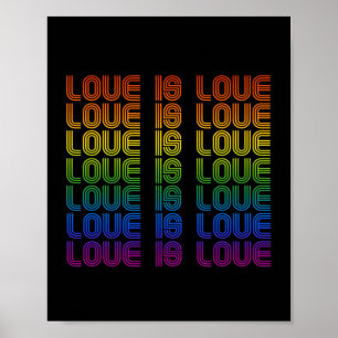 Retro Love is Love Poster