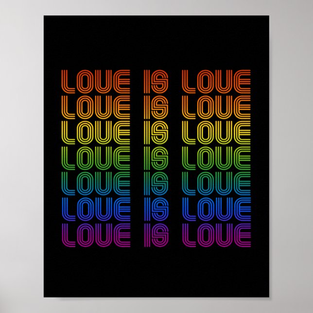 Retro Love is Love Poster (Front)