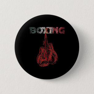 Retro Love Red Boxing Gloves Mexican Vintage Style 6 Cm Round Badge