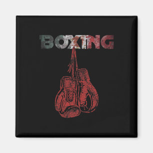 Retro Love Red Boxing Gloves Mexican Vintage Style Magnet