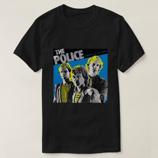 Retro Love The Police Band Music Gift For Day T-Shirt (Design Front)