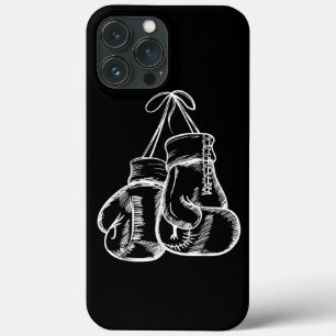 Retro Love White Boxing Gloves Gifts Boxer Gift iPhone 13 Pro Max Case