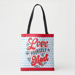 Retro Love Yourself Tote Bag