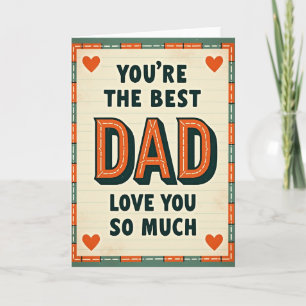 Retro Loving Dad Card