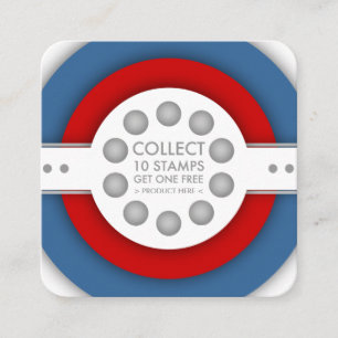 retro loyalty stamp card