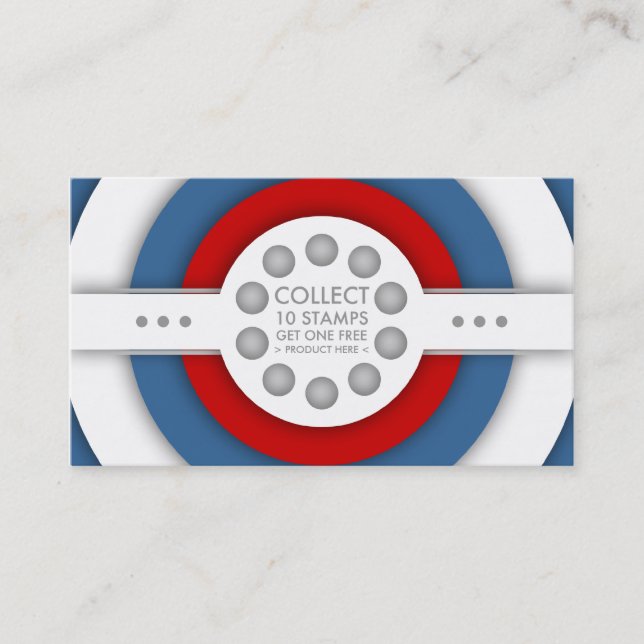 retro loyalty stamp card (Front)