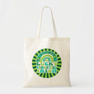 Retro Lucky Enough To Be Irish St. Patrick's Day Tote Bag