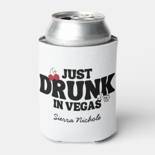 Retro Lucky In Love Vegas Bachelorette   Can Cooler